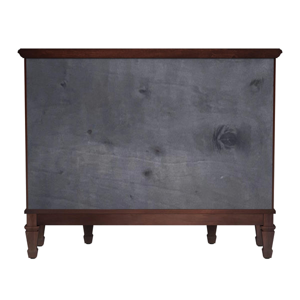 Butler Specialty Sheffield Elegant Demilune Wood Accent Cabinet With 3 Drawers And 2 Doors For Timeless Storage Dark Brown Poplar,Resin,Cherry Veneer,Fiberboard,Metal Knobs,Felt 674024-butler