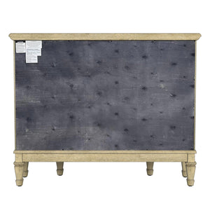 Butler Specialty Sheffield Elegant Demilune Wood Accent Cabinet With 3 Drawers And 2 Doors For Timeless Storage Beige Poplar,Resin,Cherry Veneer,Fiberboard,Metal Knobs,Felt 674424-butler