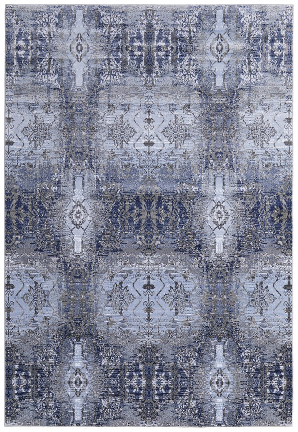 Feizy Rugs Gaspar Modern Bohemian Distressed Rug - Stunning Abstract Designs, Durable & Stain Resistant For Every Home Blue,Gray,Taupe Polypropylene,Polyester 7873834flblslgp18