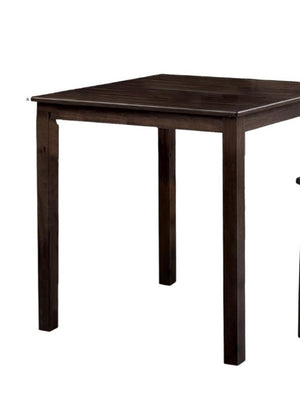 English Elm Transitional Counter Height 3pc Dining Set with USB Charging, Storage Shelves & Padded Seats Espresso 44 L x 41 W x 12 H B2741P381489