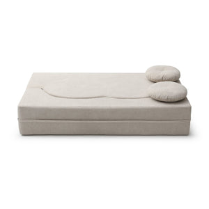 English Elm 2-in-1 Folding Floor Sofa Foam Sleeper Twin Futon Couch for Compact Living Spaces Khaki W1117P419831