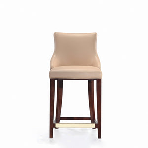 English Elm Shubert Wood Upholstered Counter Stool In Tan - Luxe Comfort, Durable Design, Fully Assembled Seat B365P397937-GIGA