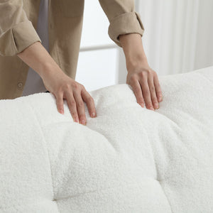 English Elm Cloud Style Sofa - Plush Teddy Velvet, Cozy Modern Couch For Living Room & Apartments W2705S00003-GIGA