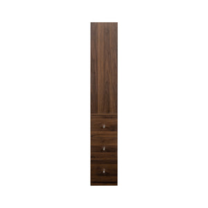English Elm 70.87" H Modern Tall Storage Cabinet With 4 Open Shelves & 3 Drawers - Ideal For Living Room & Office W331P281206