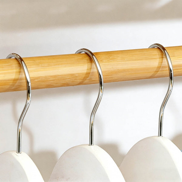 English Elm Bamboo Garment Rack Freestanding Closet Organizer with Shoe Shelf for Entryway W3101P417700