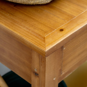 English Elm Outsunny Versatile Wooden Potting Bench With Shelves & Trellis, Perfect Outdoor Garden Workstation W2225P217252-GIGA