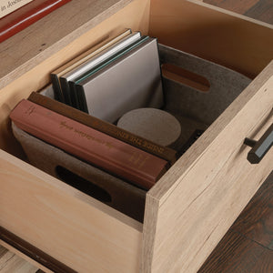 English Elm Credenza, Stylish Brown Engineered Wood Tv Stand For Up To 70” Tvs With Ample Storage Space B356P367929