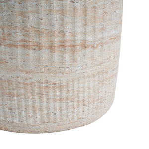 English Elm Christopher Knight Home® - Outdoor/Indoor Lightweight Concrete Side Table - Versatile Beige Travertine Accent For Any Space N773P253794Z