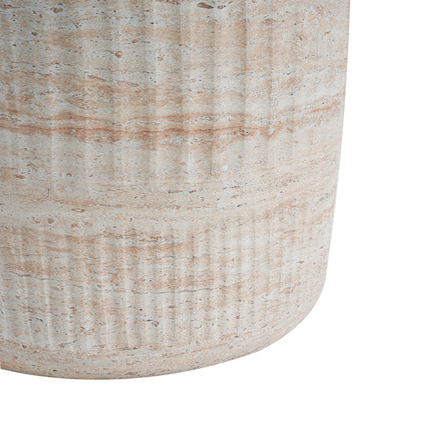 English Elm Christopher Knight Home® - Outdoor/Indoor Lightweight Concrete Side Table - Versatile Beige Travertine Accent For Any Space N773P253794Z