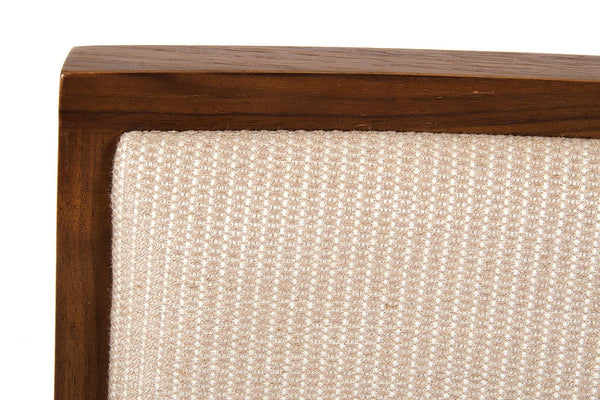 VIG Furniture Codex Mid-Century Desk Chair In Tobacco Veneer & Beige Fabric — Ready-To-Use, Compact, Stylish Accent VGCNMK029