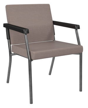 OSP Home Furnishings Bariatric Guest Chair with Reinforced Metal Frame and Pu Arm Pads for Medical Waiting Rooms BC9601-K006