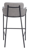 Bremor Barstool Slate Gray 110173 Zuo Modern