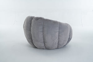 English Elm Adult Floral Petal Faux Fur Bean Bag Chair Sculptural Foam Seating for Any Room W2012P399197