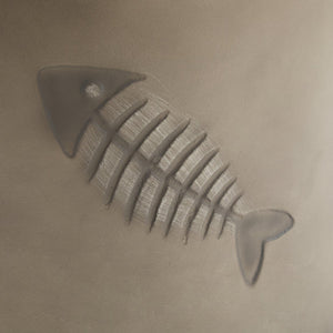 English Elm Christopher Knight Home® - 16'' MGO SIDE TABLE Fish Pattern Grey - Weatherproof Magnesium Oxide, 16" Round x 18" Tall, No Assembly N772P195843G