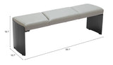 Mur Bench Gray 110335 Zuo Modern