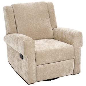 English Elm Manual Swivel Rocker Recliner Chair Plush Chenille Upholstery Nursery Living Room N763P363524D