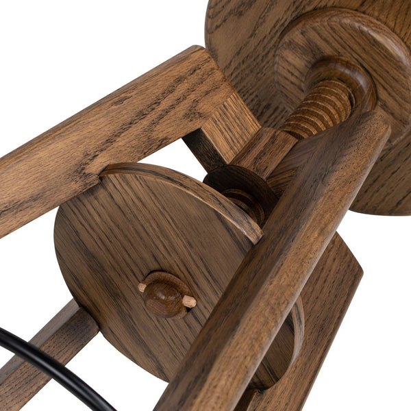 English Elm Jennifer Taylor Home - Spencer Oak Adjustable Bar Counter Stool in Walnut Brown — Minimalist Scandinavian Design, Durable Solid Wood, Ergonomic Footrest B2719P252308