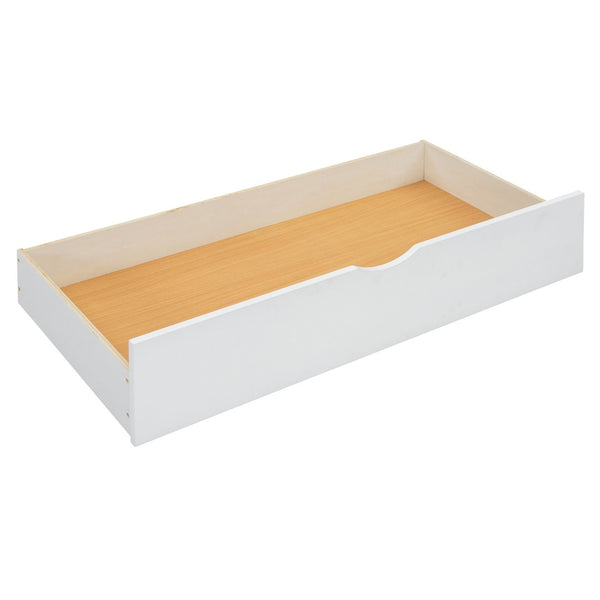 English Elm Queen Size Wooden Storage Platform Bed With Trundle, Usb Ports, And Spacious Drawers In White N820S00038K-GIGA