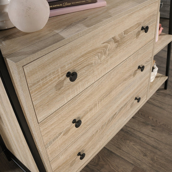 English Elm Dresser, Stylish Brown Finish With Ample Storage, Modern Design & Durable Frame For Any Room B356P367749