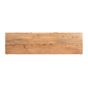 English Elm Christopher Knight Home® - SIDEBOARD Handcrafted 3-Door Natural Acacia Wood Boho Side Cabinet with Carved Texture & Storage 68732.00
