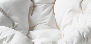 OSP Home Furnishings Papasan Chair White