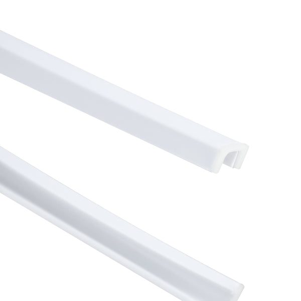 English Elm 6 Stackable Classroom Stools Set of Six Durable Plastic Nesting Seats 16.9" Height Anti-Slip Design, Indoor Outdoor Flexible Seating White W370P197236