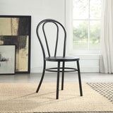 OSP Home Furnishings Odessa Metal Bistro Chair - Set of 2 Matte Black