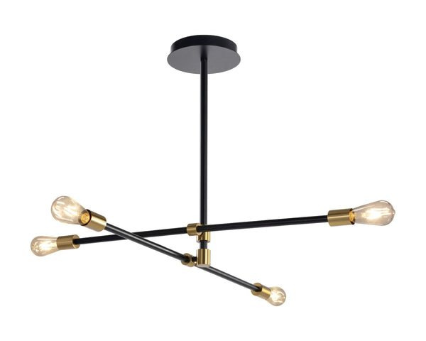 Sunpan VAL Chandelier – Modern Sputnik Design with Adjustable Arms for Customizable Lighting Elegance 106783