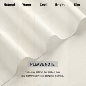 English Elm 4-Piece King Sateen Sheet Set In Elegant Ivory – Luxurious Egyptian Cotton For Ultimate Comfort! B035P381317