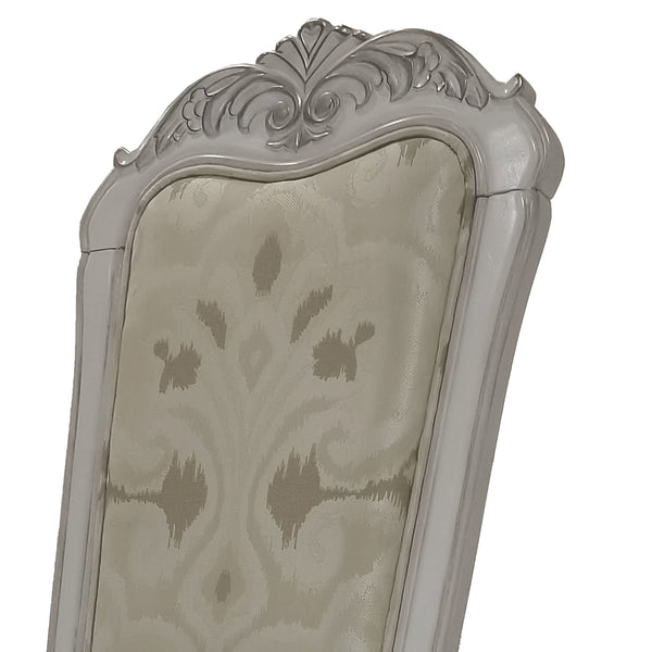 English Elm Ivory Tufted Side Chairs Set Of 2 - Elegant Bone-White Finish, Comfortable Upholstery & Classic Design B062P209249