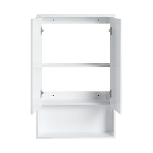 English Elm 48" Modern Bathroom Vanity With Glossy Resin Sink, Soft-Close Storage & Stylish Float Mount Design W999S00422