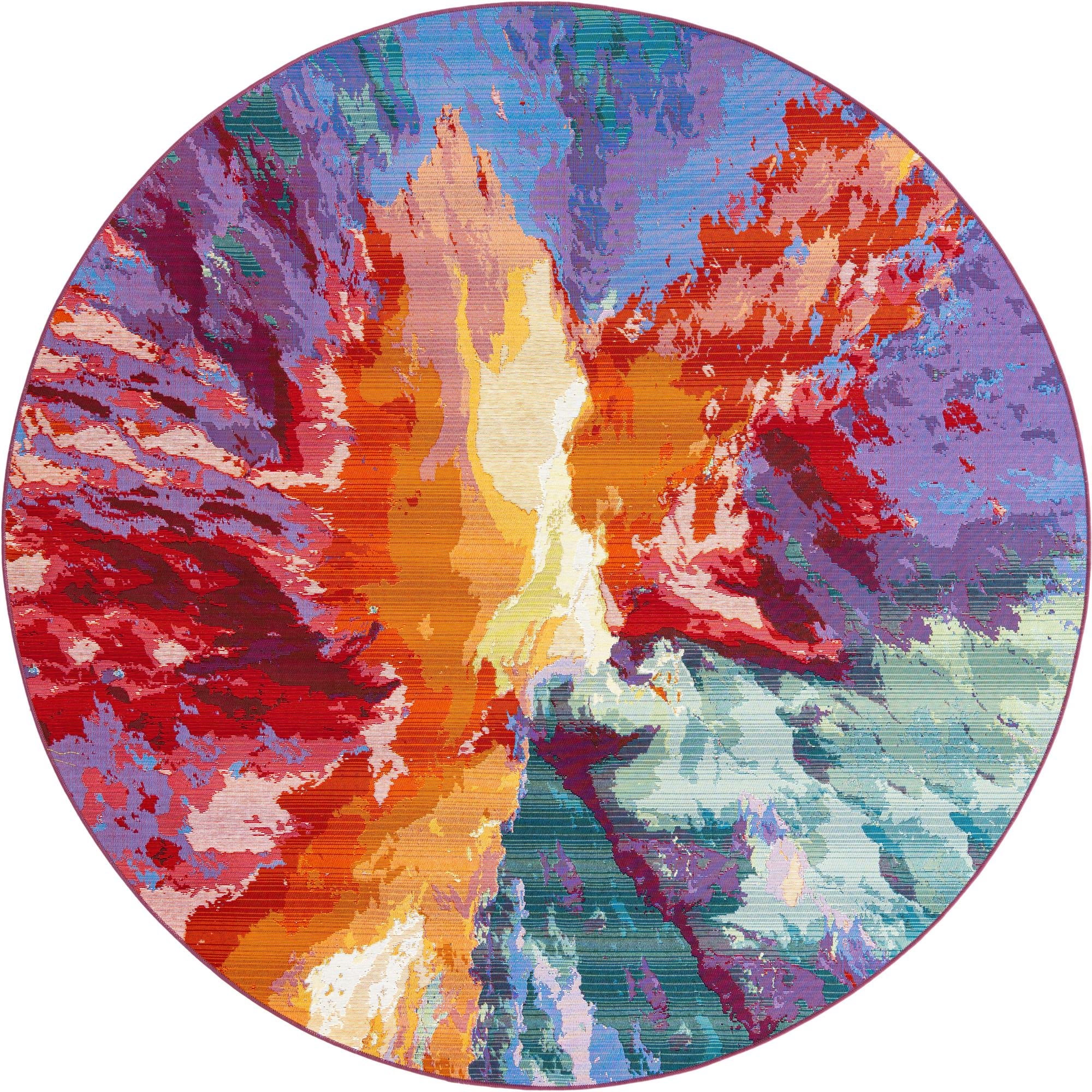 Outdoor Area Rug - Stylish Abstract Design for Effortless Elegance and