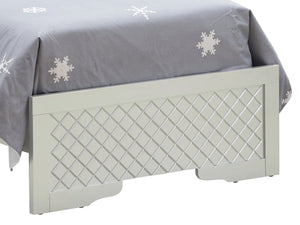 English Elm Verona Twin Bed With Tufted Headboard & Led Lighting In Elegant Silver Champagne - Modern Style Upgrade B078S00584-GIGA