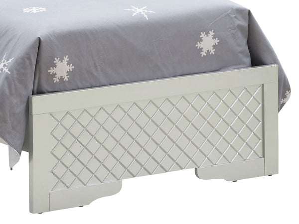 English Elm Verona Twin Bed With Tufted Headboard & Led Lighting In Elegant Silver Champagne - Modern Style Upgrade B078S00584-GIGA