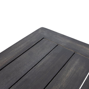 English Elm Christopher Knight Home® - Acacia Outdoor Loveseat & Coffee Table Set with Water-Resistant Cushions, Slat Paneling, Dark Gray 70844.00DGRY