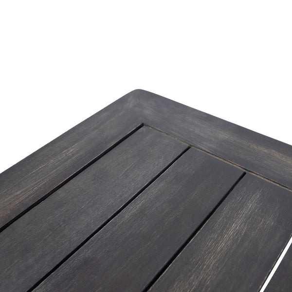 English Elm Christopher Knight Home® - Acacia Outdoor Loveseat & Coffee Table Set with Water-Resistant Cushions, Slat Paneling, Dark Gray 70844.00DGRY