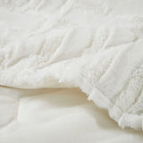 Madison Park Arctic Casual Ultra Plush Down Alternative Throw BASI50-0413 Ivory