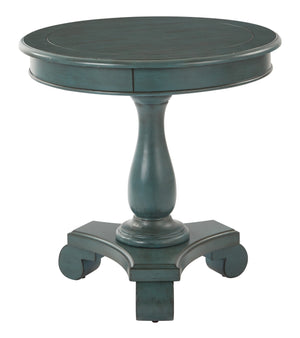OSP Home Furnishings Avalon Round Accent table Caribbean Finish