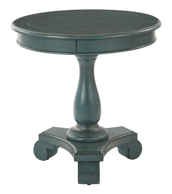 OSP Home Furnishings Avalon Round Accent table Caribbean Finish