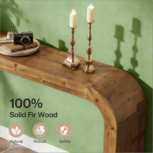 English Elm Coffee Console Table Industrial Metal Frame Vintage Wood Grain 2 Tier Entryway Sofa T3971P447513