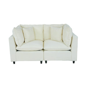 English Elm 2163bg-2p,left,right Modular Corduroy Sectional Sofa with Plush Cushions for Living Room W308S00135