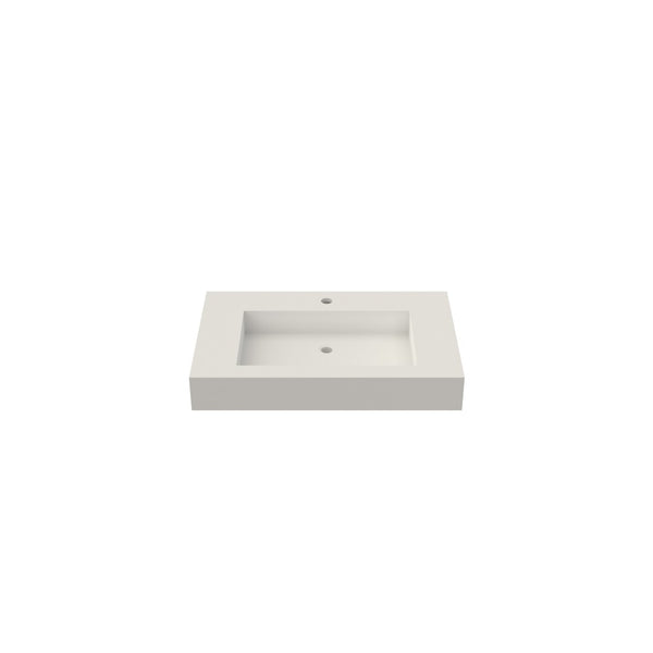 English Elm Stone Resin Solid Surface Vessel Sink Seamless Low Profile Spa Bathroom Basin T3785P355784