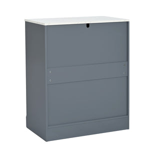 English Elm Topmax Modern Freestanding Kitchen Pantry Cabinet With Smart Storage & Style N717P221574E-GIGA