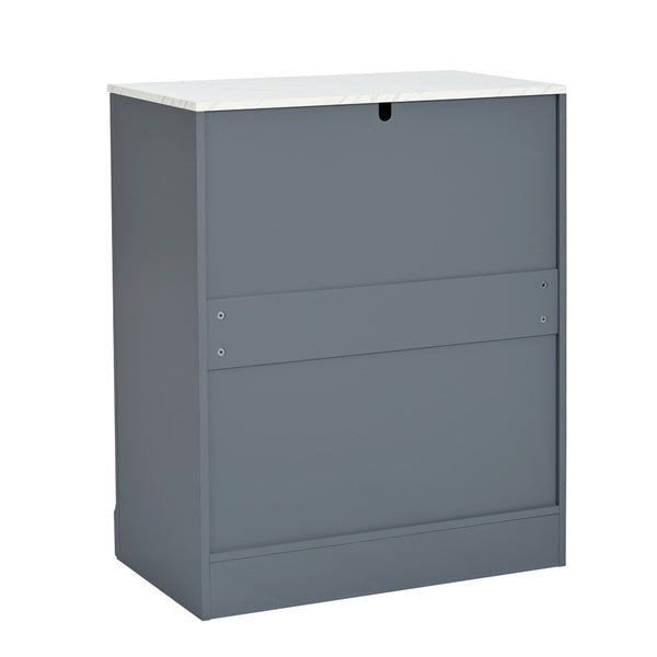 English Elm Topmax Modern Freestanding Kitchen Pantry Cabinet With Smart Storage & Style N717P221574E-GIGA