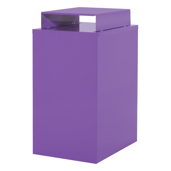 OSP Home Furnishings Metal File Cabinet Purple