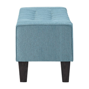 OSP Home Furnishings Baytown Storage Bench Blue Smoke