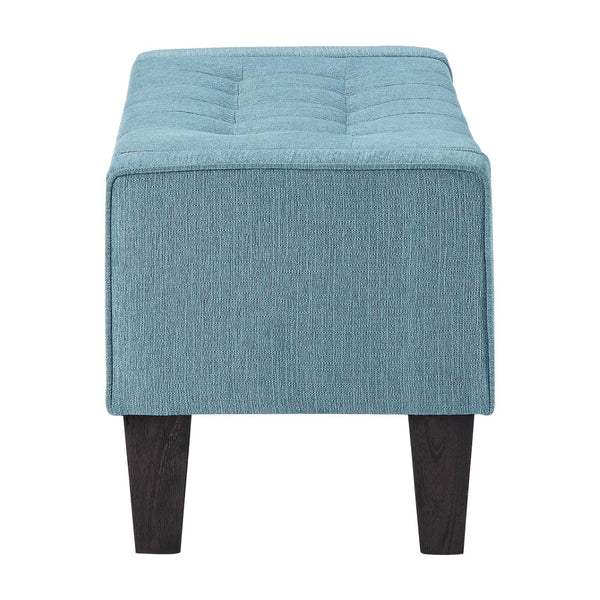 OSP Home Furnishings Baytown Storage Bench Blue Smoke