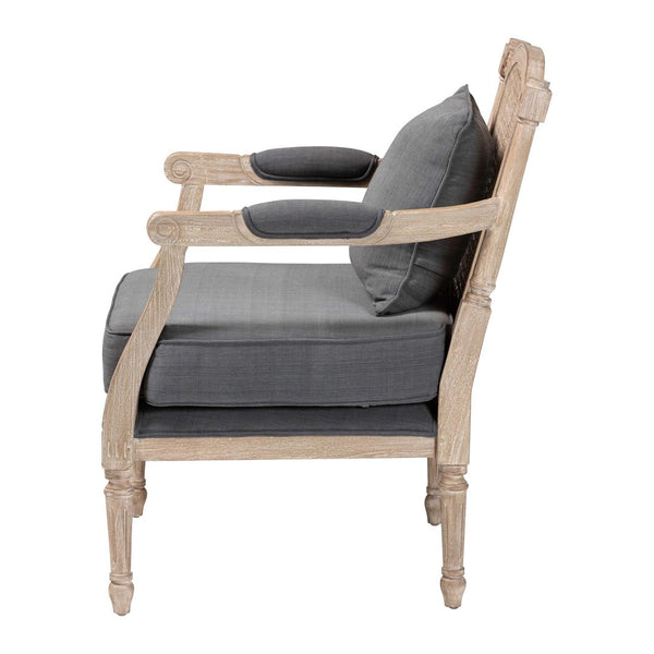 English Elm Bohemian Natural Rattan Accent Chair Woven Honey Frame with Removable Cushion B2750P467815