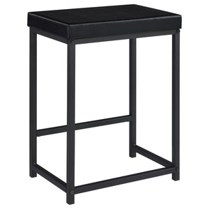English Elm Klekner Black 4-Piece Counter Height Table Set with Nesting Tables & Stools, Space-Saving Chic Finish B062P353238