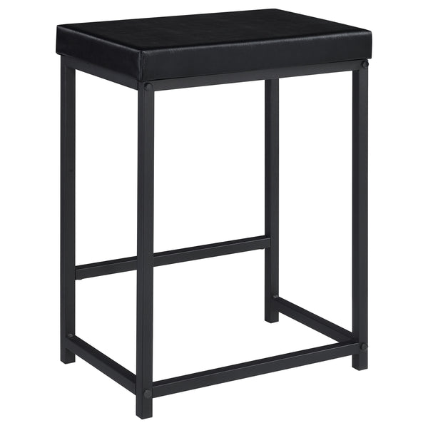 English Elm Klekner Black 4-Piece Counter Height Table Set with Nesting Tables & Stools, Space-Saving Chic Finish B062P353238